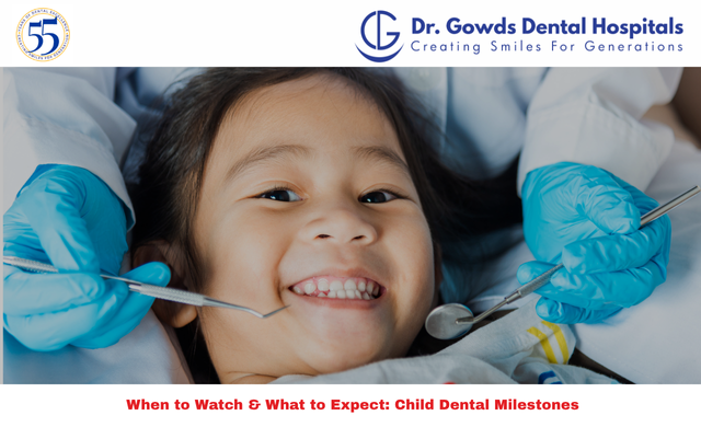 Tracking child dental milestones for healthy teeth growth