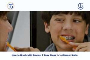 brush with braces
