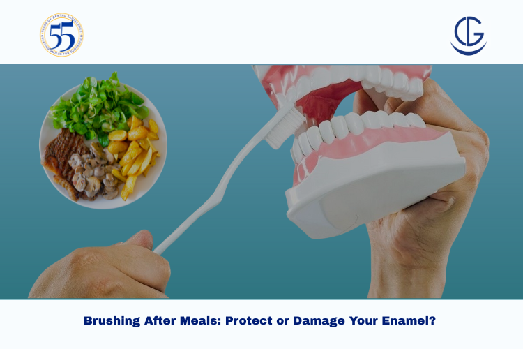 brushing after meals