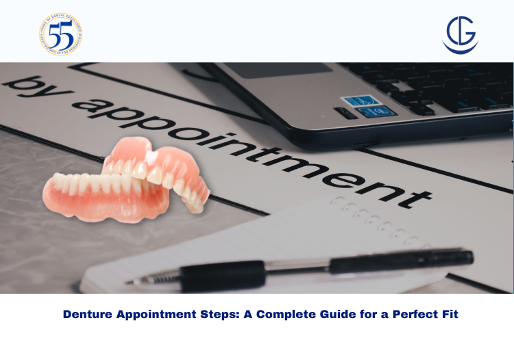 denture appointment steps