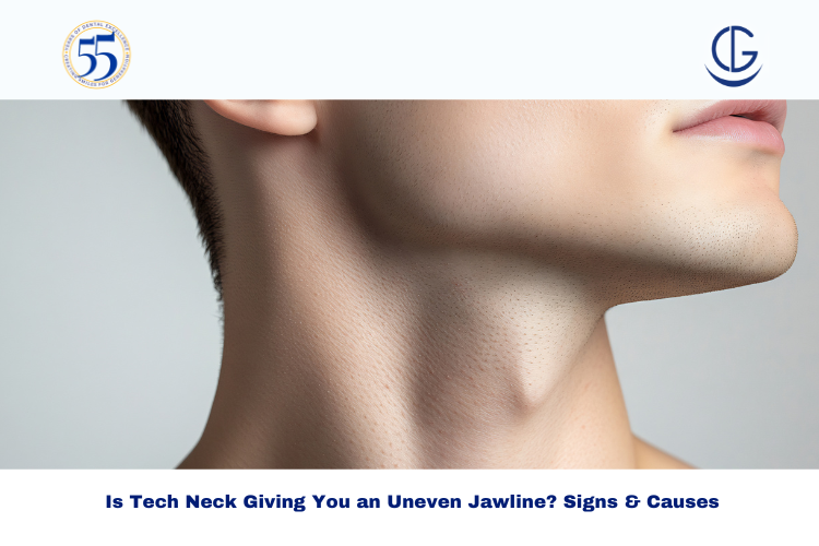 uneven jawline