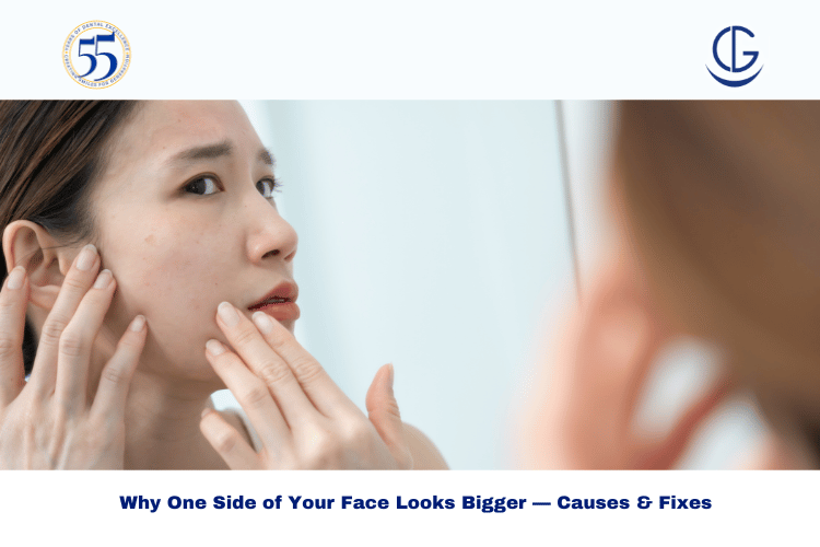 one side of my face looks bigger