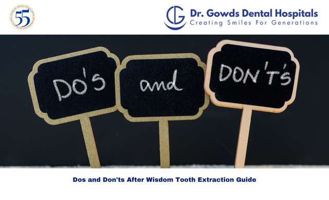 Dos and don'ts after wisdom tooth extraction