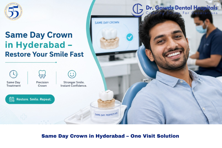 Same Day Crown in Hyderabad