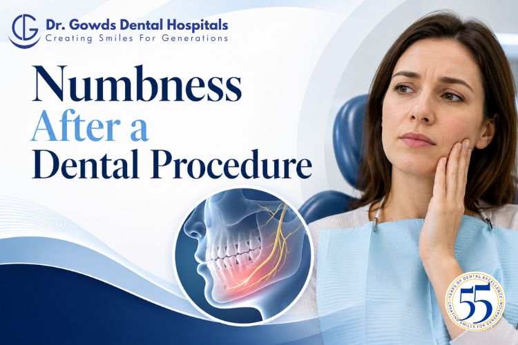numbness after a dental procedure