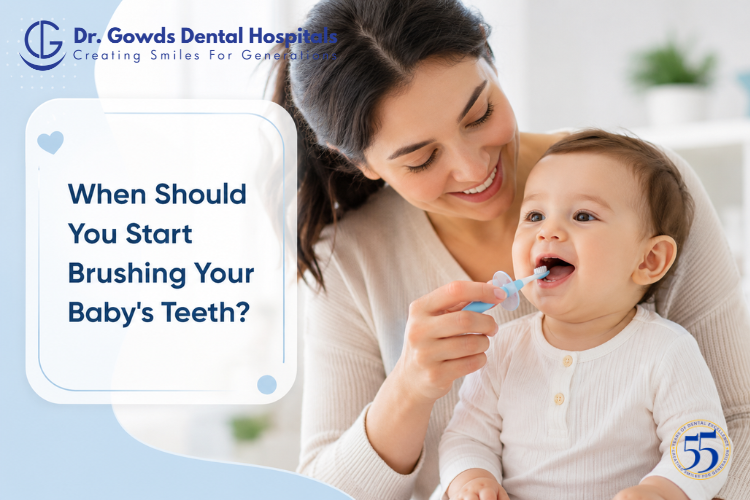 when should you start brushing baby teeth