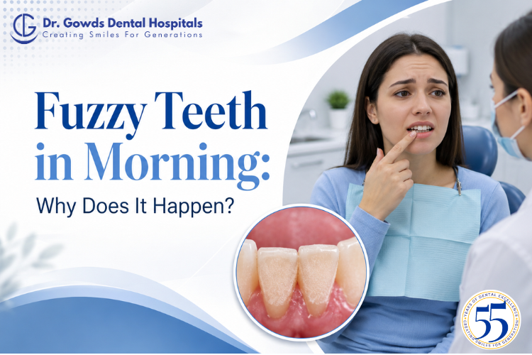 fuzzy teeth in the morning