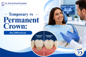 temporary vs permanent crown