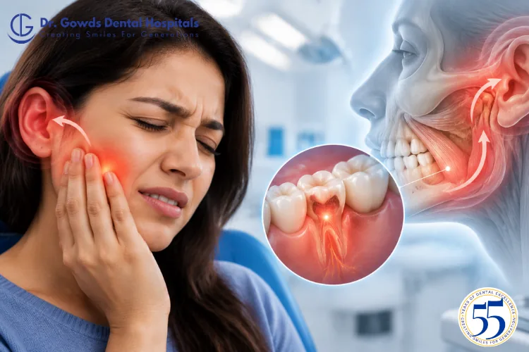 tooth pain that spreads to ear or jaw