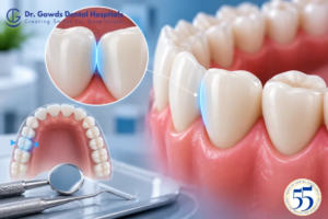 mesial tooth surface
